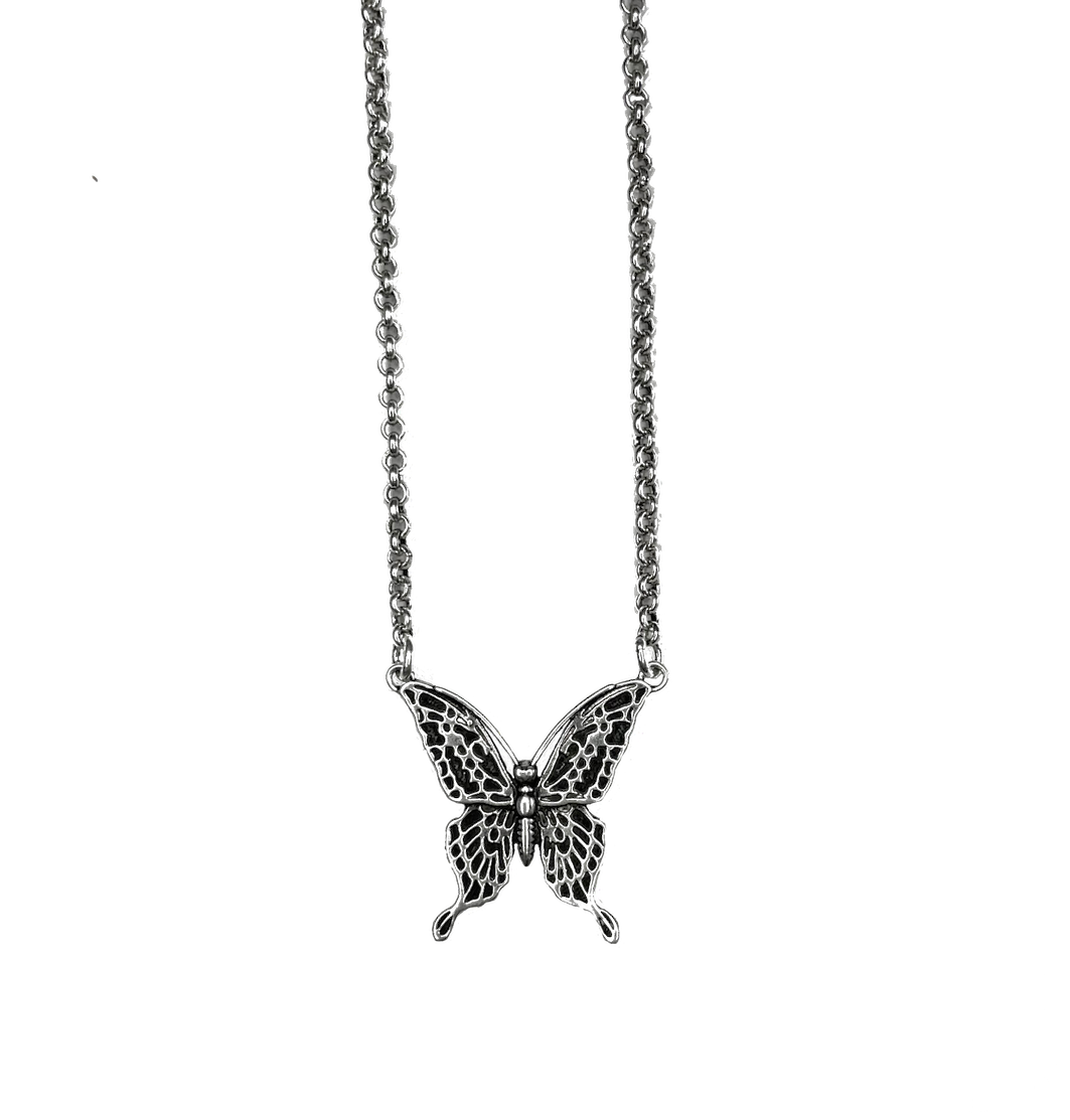 Butterfly Necklace Diamonds & Ruby 18K Gold 0.78 ctw G-SI (G-H/SI1-SI2) –  Glitz Design