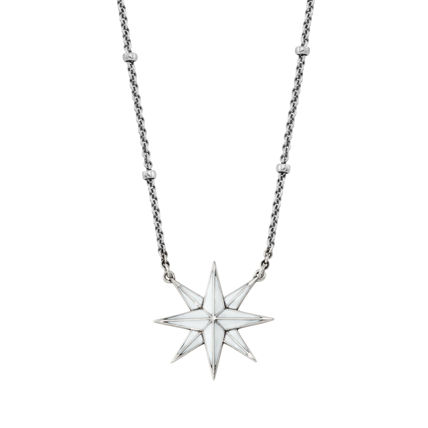 Star Enamel Necklace | Fine jewelry solid silver gold-finish necklaces ...