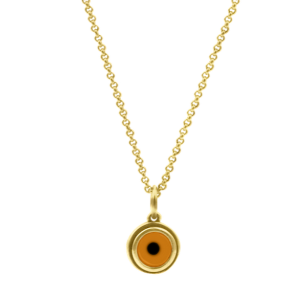 Evil Eye Cabochon Key Necklace  Fine jewelry solid silver gold-finish  necklaces bracelets earrings