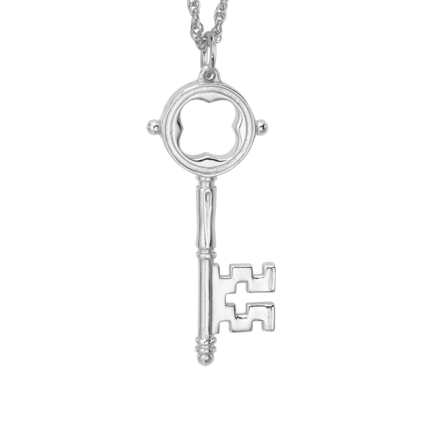 Key to Heaven Pendant Charm | Fine jewelry solid silver gold-finish ...