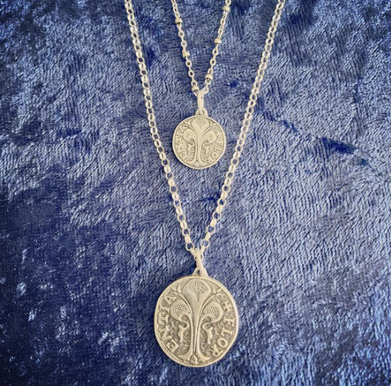 Solid Gold Coin Necklace, Gold Coin Pendant Necklace, Antique Necklace,  British Coin Gold Necklace, 14k Gold Necklace -  Denmark